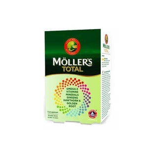 Moller's Total Multivitamins Omega-3 28 compresse 28 perle — Integratore multivitaminico