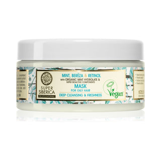 Natura Siberica Mint Birch Retinol Maschera Capelli Grassi 400 ml — Maschera capelli