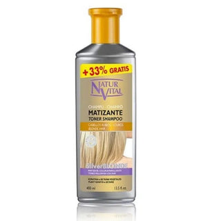 Champú matizador rubio plata Naturvital 400 ml 