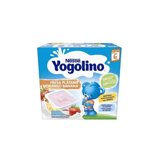 Nestlé Nestlé Yogolino Fresa y Banana 6 mesi 4x 100g 