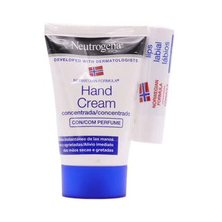 Neutrogena Crema mani concentrata 50ml + balsamo labbra — Set cura mani e labbra
