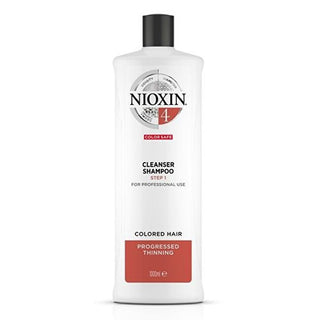 Nioxin System 4 Shampoo Capelli Colorati e Danneggiati con Indebolimento Avanzato 1000ml — Shampoo