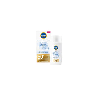 Nivea Sun Tripla Protezione Fluido Viso Ultra-Leggero SPF50 40ml — Fluido solare