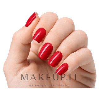 Láminas de gel para uñas Nooves Premium Luxe Solid Red Crimson, 20 unidades 