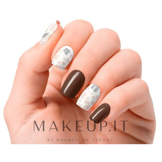 Láminas para uñas de gel con purpurina Nooves Suzanne Premium Glam, 20 unidades 