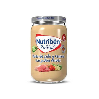 Nutribén Potito Pollo, Manzo e Fagiolini 235 g — Omogeneizzato