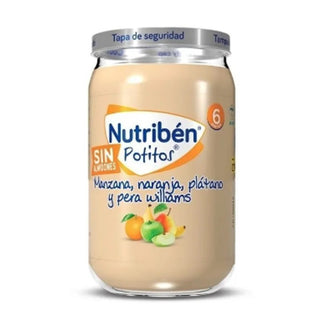Nutriben Barattolo Mela, Arancia, Banana e Pera Williams 235 g — Omogeneizzato