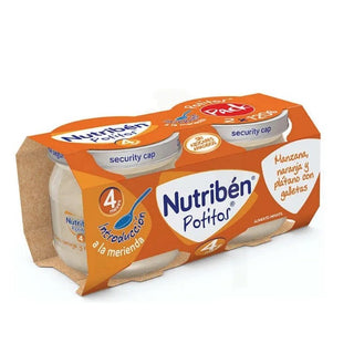 Nutribén Jar Banana, Arancia e Biscotto 2 x 190 g — Omogeneizzato