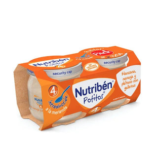 Nutribén Potitos Pera y Banana 2 Envases 120 g 