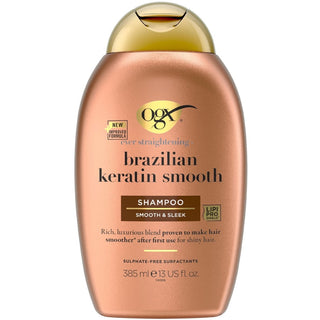 Ogx Shampoo Lisciante alla Cheratina Brasiliana 385 ml — Shampoo