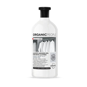 Organic people White Clothes Gel Ninfea Biologica e Riso Giapponese 200ml — Prací prostředek