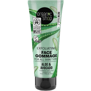 Organic Shop Scrub Viso Aloe e Avocado 75ml — Scrub viso