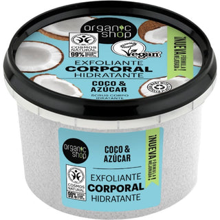 Organic Shop Exfoliante corporal hidratante de coco 250 ml 