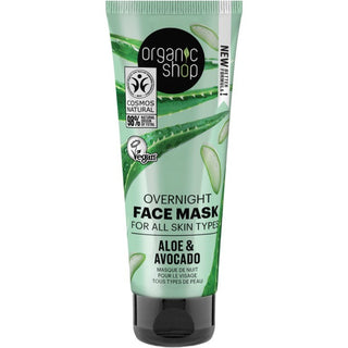 Organic Shop Aloe Maschera viso Overnight 75 ml — Maschera viso notturna