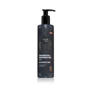 Organic Shop Men Blackwood Champú y Gel de Baño 2 en 1 280 ml 