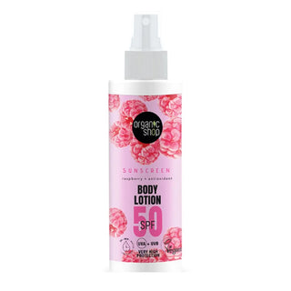 Organic Shop Raspberry loción corporal Spf50 150ml 