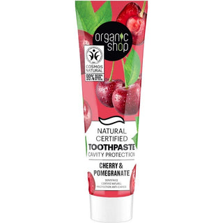 Organic Shop Cherry Dentífrico Protección Caries 100g 