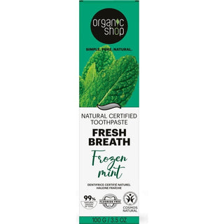 Organic Shop Dentífrico de menta helada Fresh Bearth 100g 