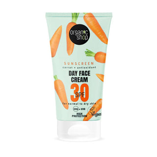 Crema de día facial de zanahoria Organic Shop SPF 30 50 ml 