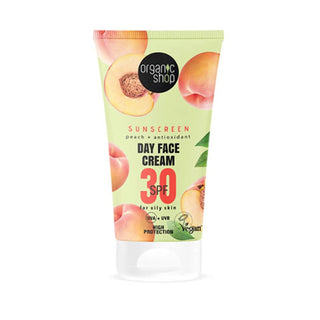 Organic Shop Peach Crema facial de día Spf30 50ml 