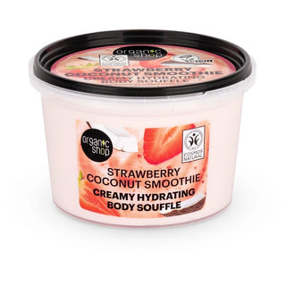 Organic Shop Smoothie Fresa Coco Cremoso Soufflé Hidratante para el Cuerpo 250ml 