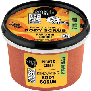 Organic Shop Exfoliante corporal de papaya y azúcar 1 unidad 