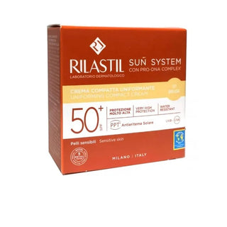 Rilastil Sun System Crema compacta Uniformante Spf50+ Tono 01 Beige 10g 
