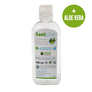 Saniplus Gel idroalcolico disinfettante mani con aloe vera 100 ml — Gel Disinfettante