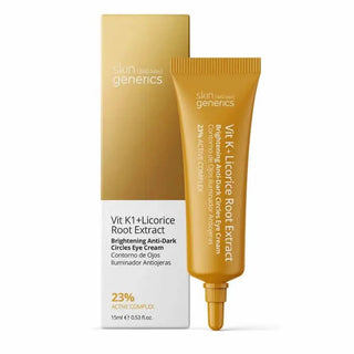 Skin Generics Vit K1 Crema contorno de ojos anti-ojeras con extracto de raíz de regaliz 15 ml 