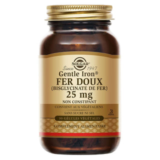 Solgar Gentle Iron Bisglicinato di ferro 20 mg 90 capsule vegetali — Integratore