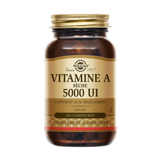 Solgar Vitamina A desecada 5000 UI 100 comprimidos 