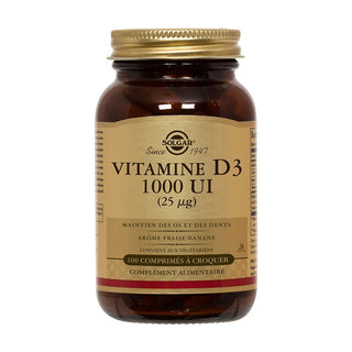 Solgar Vitamina D3 1000 UI 25cmg Colecalciferol 100 comprimidos 