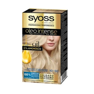 Syoss Oleo Intense Coloración Permanente para el cabello 10-50 Rubio Ceniza Claro 