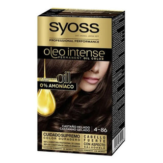 Syoss Oleo Intense Coloración Permanente para el cabello 4-86 Castaño Hielo 