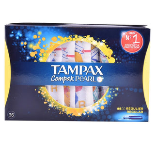Tampax Pearl compresseak Regular 36 enheder 