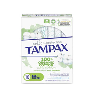 Tampax Organic Super Tampolleon 16 enheder 