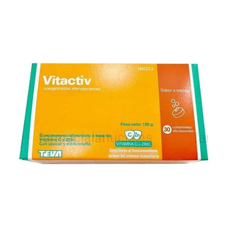 Teva Vitactiv 30 comprimidos Efervescentes 120g 