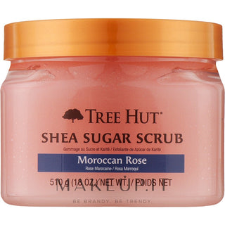 Tree Hut Sheabutter- und marokkanisches Rosen-Zuckerpeeling 510 g 