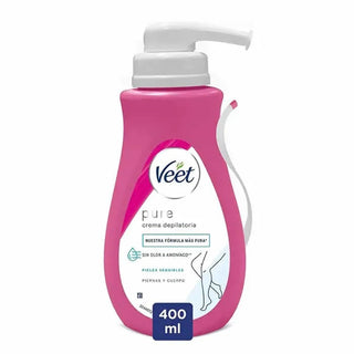 Veet Pure Shower Crema Depilatoria para Pieles Sensibles 400ml 