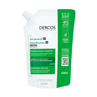 Vichy Dercos Shampoo Antiforfora capelli Secchi EcoRicarica 390ml — Shampoo