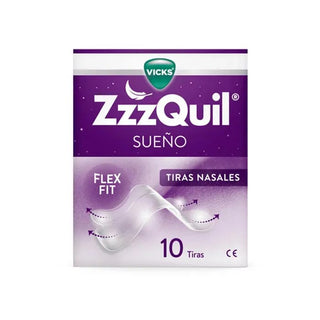 ZzzQuil Sleep Tiras Nasales 10 Unidades 