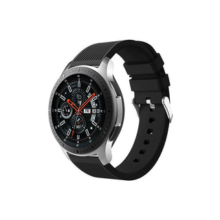 4wrist Cinturino In Silicone Per Samsung Galaxy Watch Nero 22 mm — Cinturino smartwatch