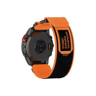 4wrist Cinturino Velcro Garmin 22 Mm Arancione — Cinturino smartwatch