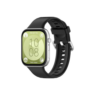 4Wrist Cinturino Silicone Huawei Fit 3 Nero — Cinturino smartwatch