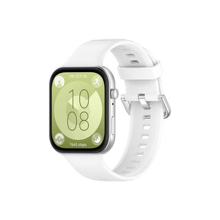 4Wrist Cinturino Silicone Huawei Fit 3 Bianco — Cinturino smartwatch