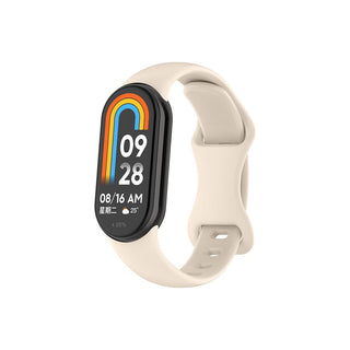 4wrist Cinturino silicone Xiaomi 9 e 8 Crema — Cinturino smartwatch