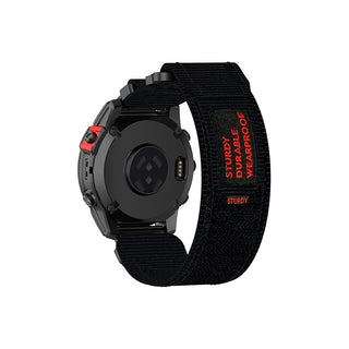 4wrist Cinturino Velcro Garmin 20mm Nero — Cinturino smartwatch