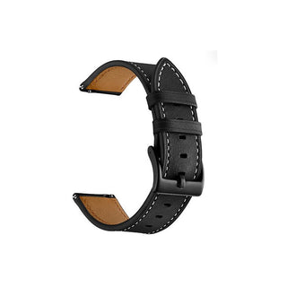 4wrist Cinturino Pelle Garmin 22mm Nero — Cinturino smartwatch