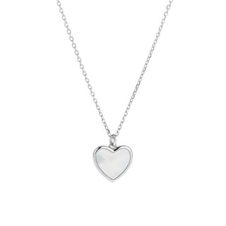 Again Jewelry Delicata Collana Argento Cuore Madreperla AJNA0031 — Collana