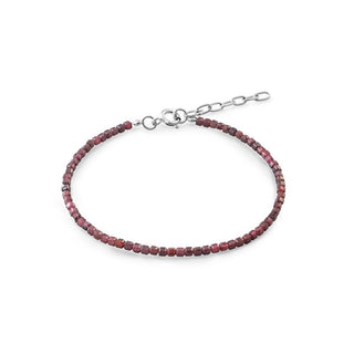 Again Jewelry Bracciale Granato Minerale Ajknr013 — Bracciale